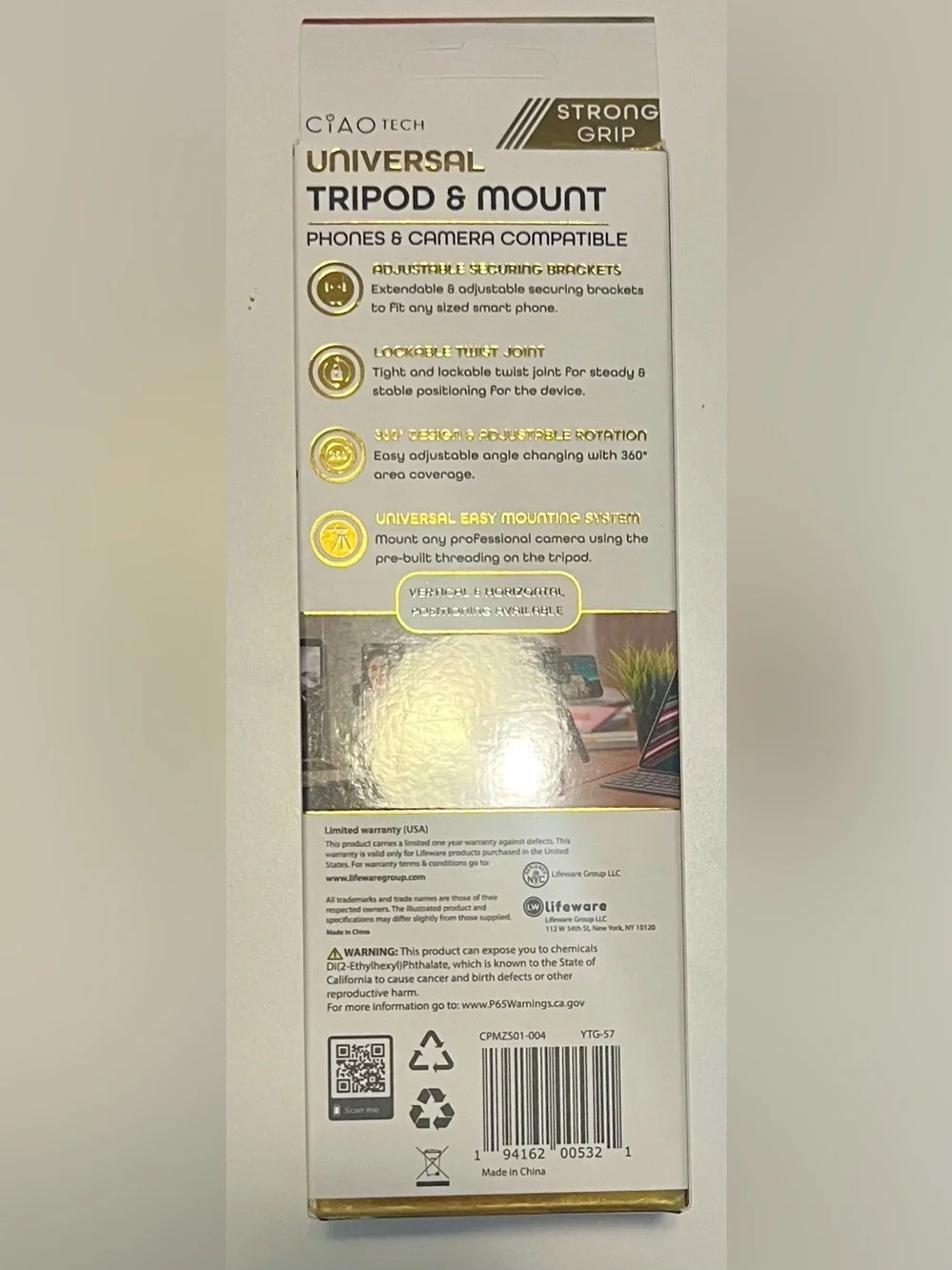 Universal Tripod & Mount - Black